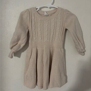 GAP Cream Knit Casual Kids Dress